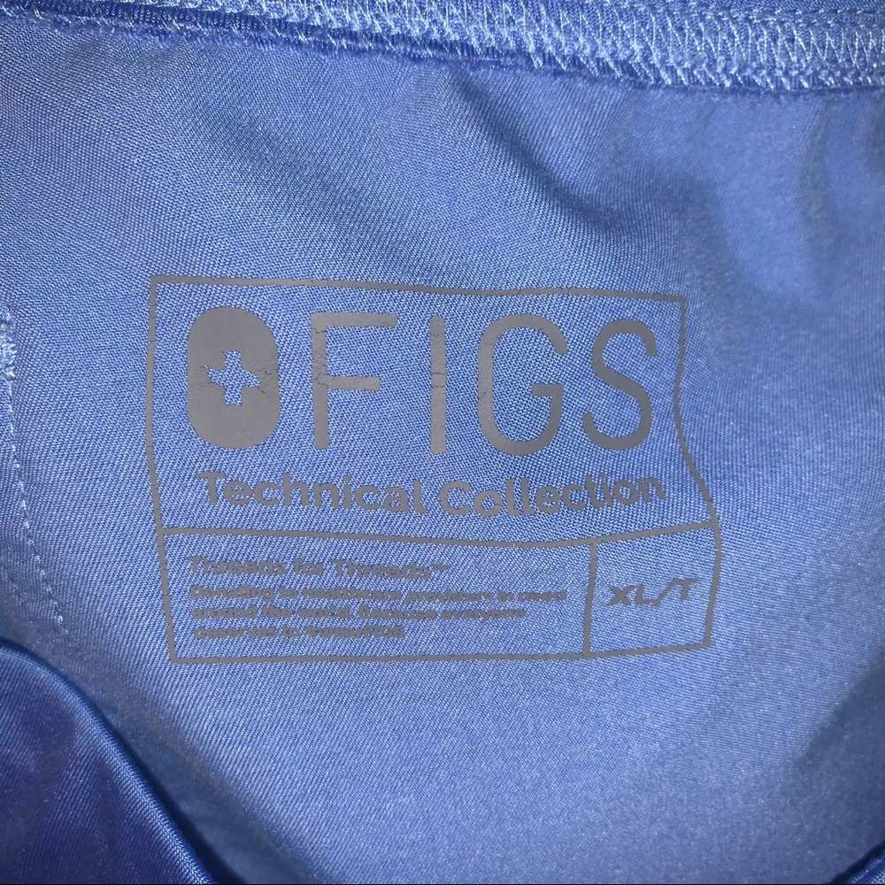 Figs Technical Collection Blue Drawstring Scrub P… - image 5